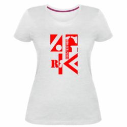 Женская премиум футболка Контрформа - PrintSalon