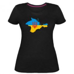 Женская премиум футболка Крым это Украина - PrintSalon