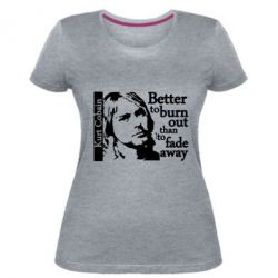 Жіноча преміум футболка Kurt Cobain - PrintSalon