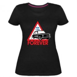 Жіноча преміум футболка lada forever - PrintSalon