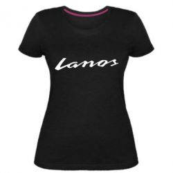 Женская премиум футболка Lanos Logo - PrintSalon