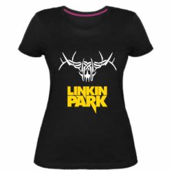 Женская премиум футболка Linkin Park Logo