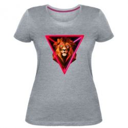 Женская премиум футболка Lion art - PrintSalon
