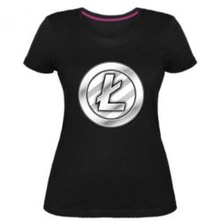 Женская премиум футболка Litecoin - PrintSalon