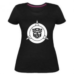 Женская премиум футболка Логотип Трансформеры - PrintSalon