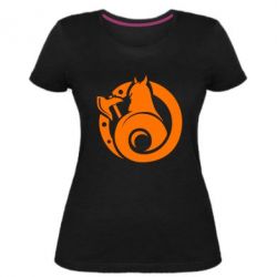 Женская премиум футболка Логотип Викинги - PrintSalon