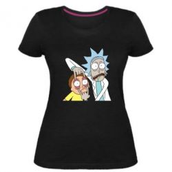 Женская премиум футболка Look Morty - PrintSalon