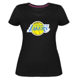 Женская премиум футболка Los Angeles Lakers - PrintSalon