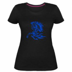 Женская премиум футболка Лошадь - PrintSalon