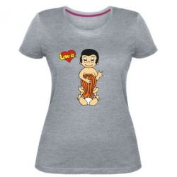 Женская премиум футболка Love is... Sex :) - PrintSalon