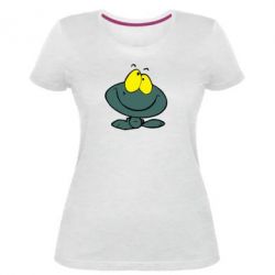 Женская премиум футболка Лягушка - PrintSalon