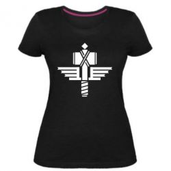 Женская премиум футболка Manowar Logo - PrintSalon