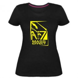 Женская премиум футболка Mass  effect N7 - PrintSalon
