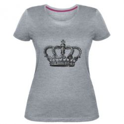 Женская премиум футболка Массивная корона - PrintSalon