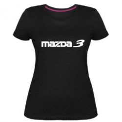Женская премиум футболка Mazda 3 - PrintSalon