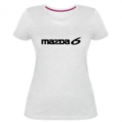 Женская премиум футболка Mazda 6 - PrintSalon