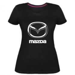 Женская премиум футболка Mazda Logo - PrintSalon