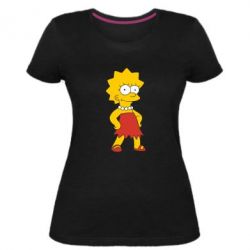 Женская премиум футболка Мэгги Симпсон - PrintSalon