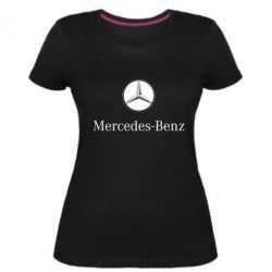 Женская премиум футболка Mercedes-Benz Logo - PrintSalon