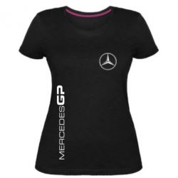 Женская премиум футболка Mercedes GP Logo - PrintSalon