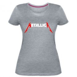 Жіноча преміум футболка Металіка - PrintSalon