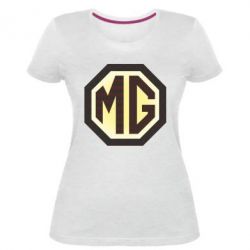 Женская премиум футболка MG Cars Logo - PrintSalon