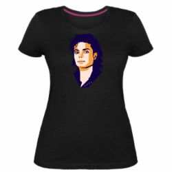 Женская премиум футболка Michael Jackson Graphics Cubism - PrintSalon