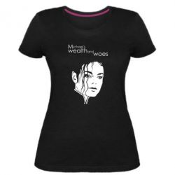 Женская премиум футболка Michael's wealth and woes