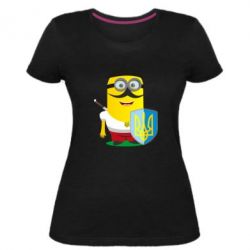 Жіноча преміум футболка Mignon Cossack Patriot - PrintSalon