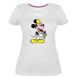 Женская премиум футболка Микки Доктор - PrintSalon