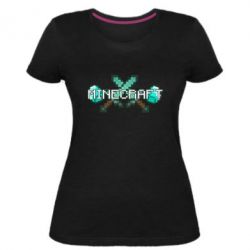 Жіноча преміум футболка Minecraft - PrintSalon