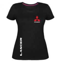 Жіноча преміум футболка Mitsubishi Lancer - PrintSalon