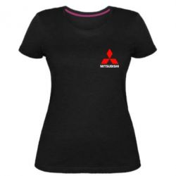 Женская премиум футболка Mitsubishi small - PrintSalon