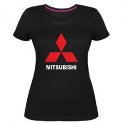 Женская премиум футболка MITSUBISHI - PrintSalon