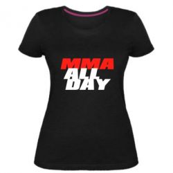 Женская премиум футболка MMA All day - PrintSalon