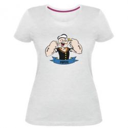 Жіноча преміум футболка Моряк Папай - PrintSalon