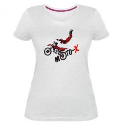 Женская премиум футболка Moto-X - PrintSalon