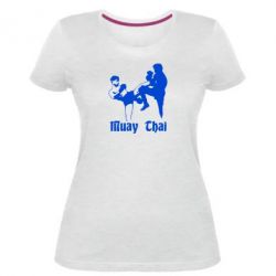 Женская премиум футболка Muay Thai Fighters - PrintSalon