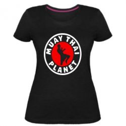 Женская премиум футболка Muay Thai Planet - PrintSalon