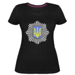 Женская премиум футболка МВС України - PrintSalon