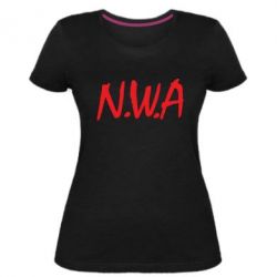 Женская премиум футболка N.W.A Logo