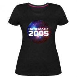 Жіноча преміум футболка На землі з 2005 - PrintSalon