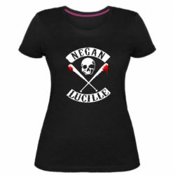 Женская премиум футболка Negan Lucille - PrintSalon