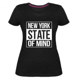 Женская премиум футболка New York state of mind - PrintSalon