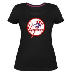 Женская премиум футболка New York Yankees - PrintSalon