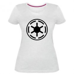 Женская премиум футболка Новый герб Империи - PrintSalon