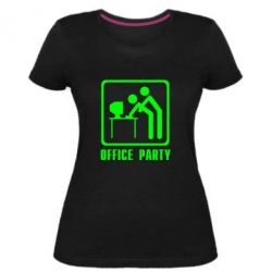 Женская премиум футболка Office Party - PrintSalon