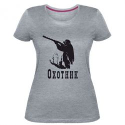 Женская премиум футболка Охотник - PrintSalon