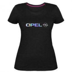 Женская премиум футболка Opel Logo Голограмма - PrintSalon