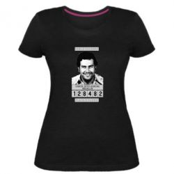 Женская премиум футболка Pablo Escobar